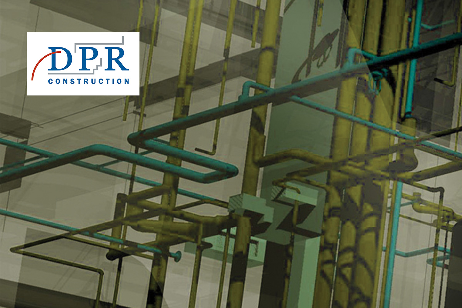 BIM diagram, with DPR Construction logo at the top left corner