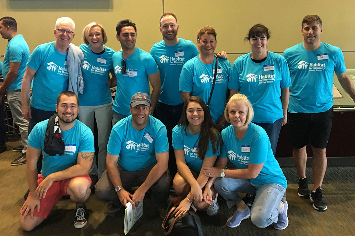 Tocci employee group photo at Habitat for Humanity event 