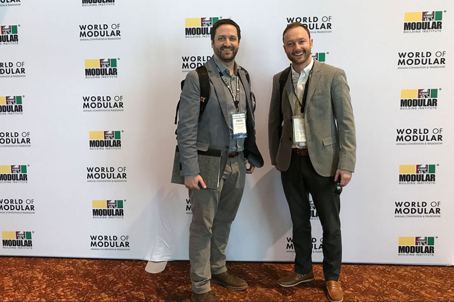 Tocci staff members in attendance at the MBI conference - Bart Tocci and Owen Huisenga.