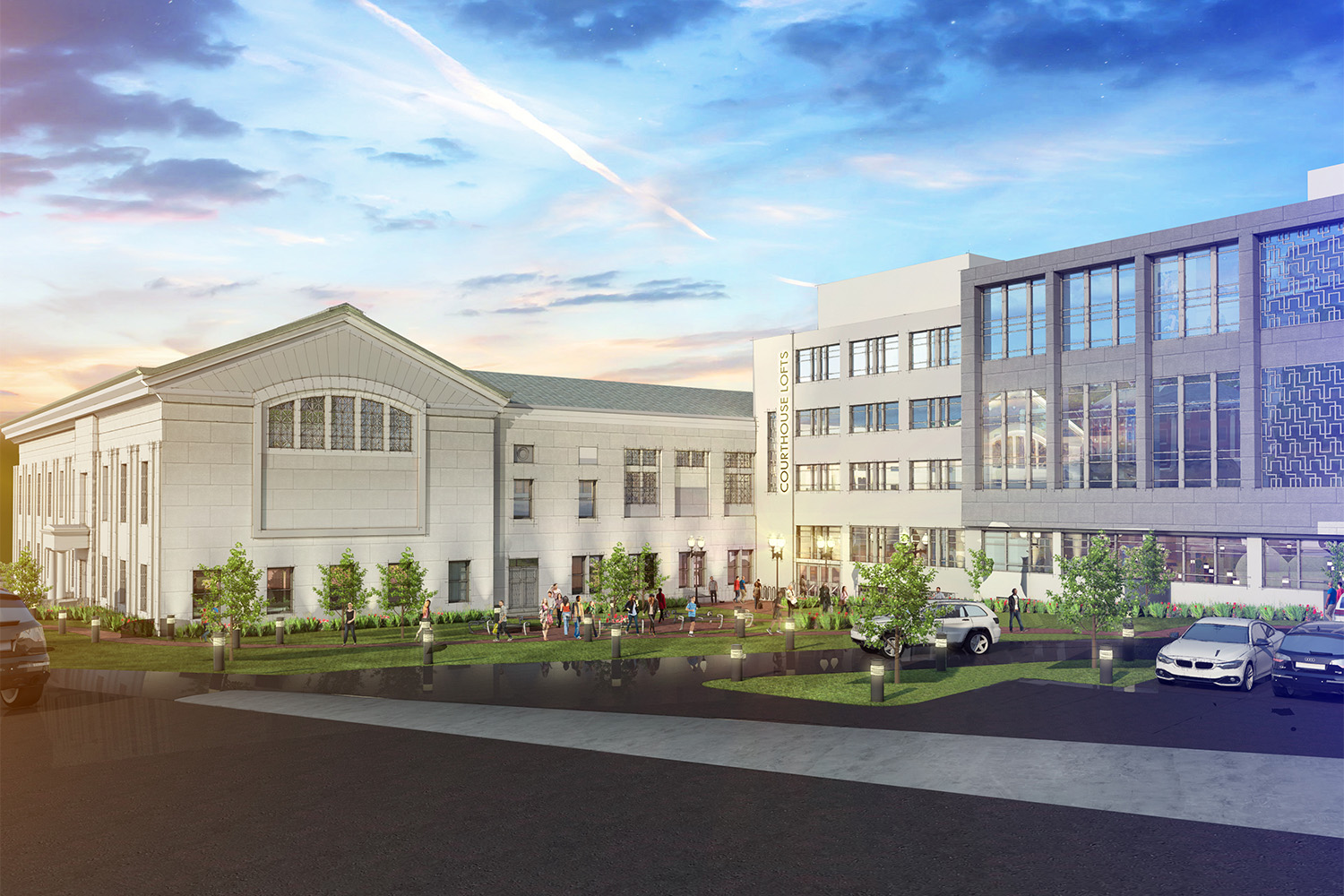 Rendering of Worcester Courthouse