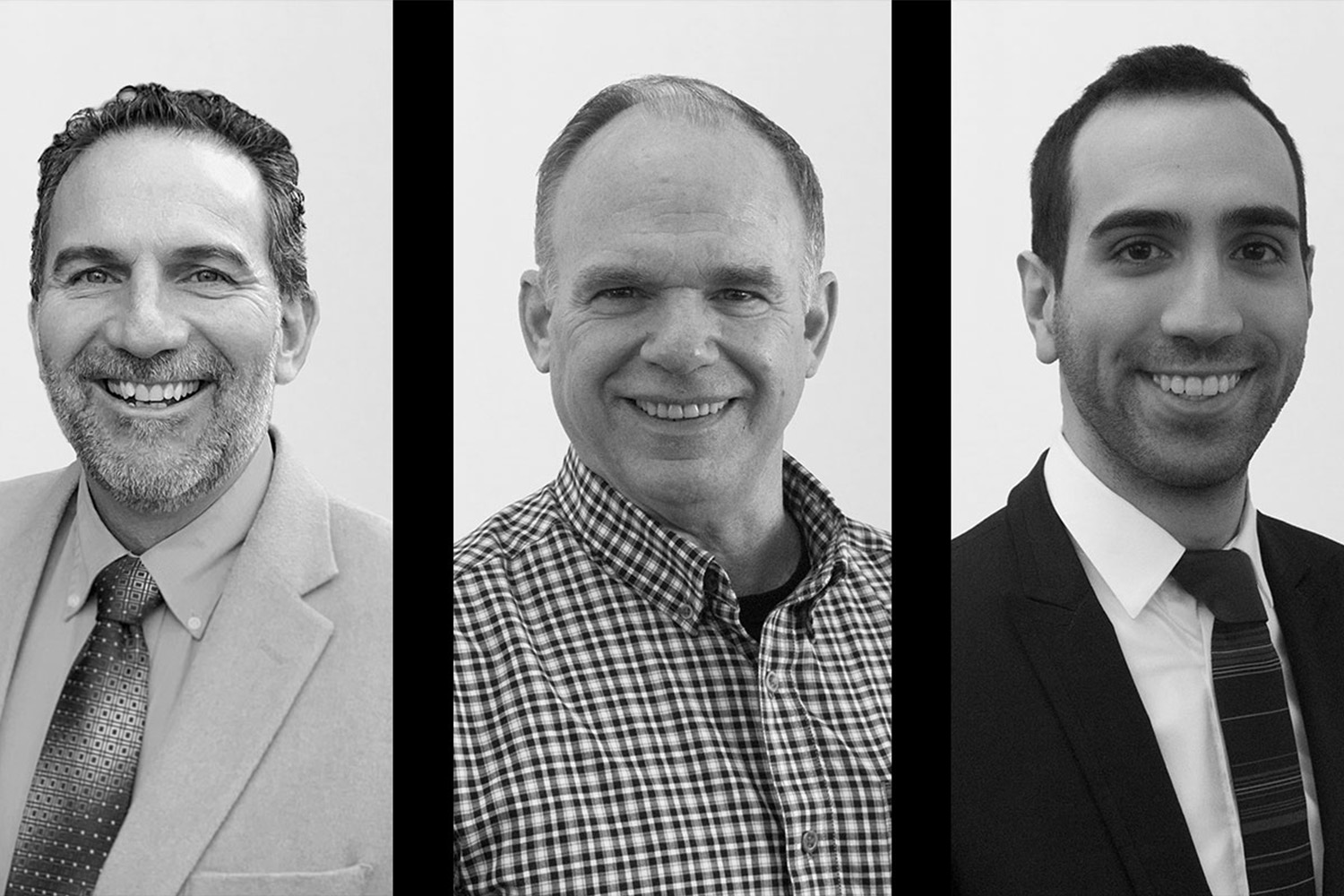 Three promoted TOCCI Staff - Jim Boucher, Bill Welch, and Marvin Lahoud