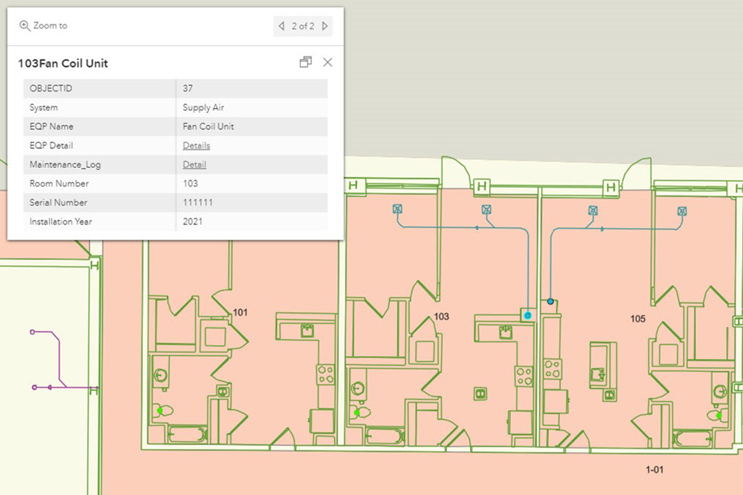 Detail in ArcGIS platform