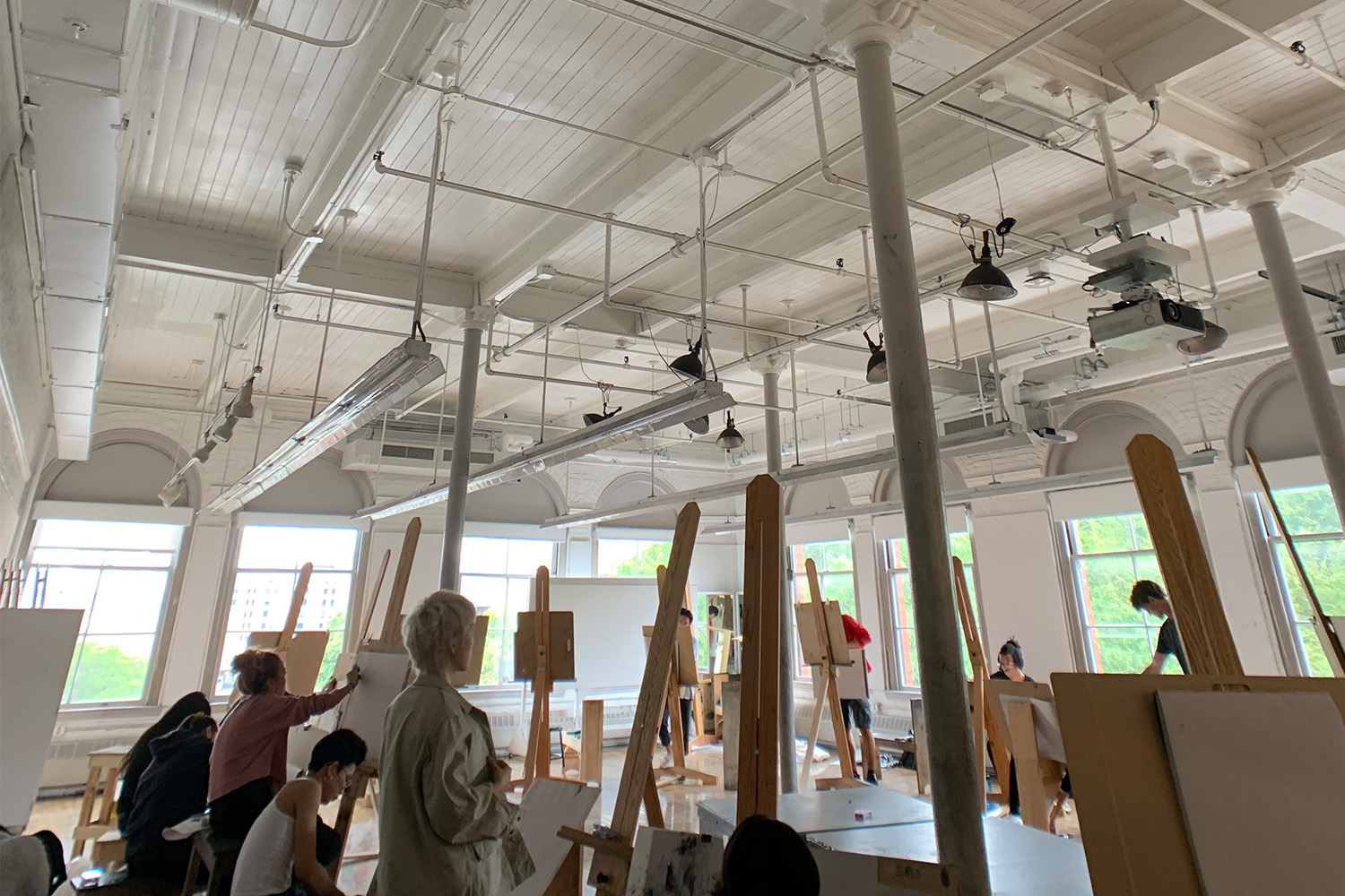 School art room ceiling