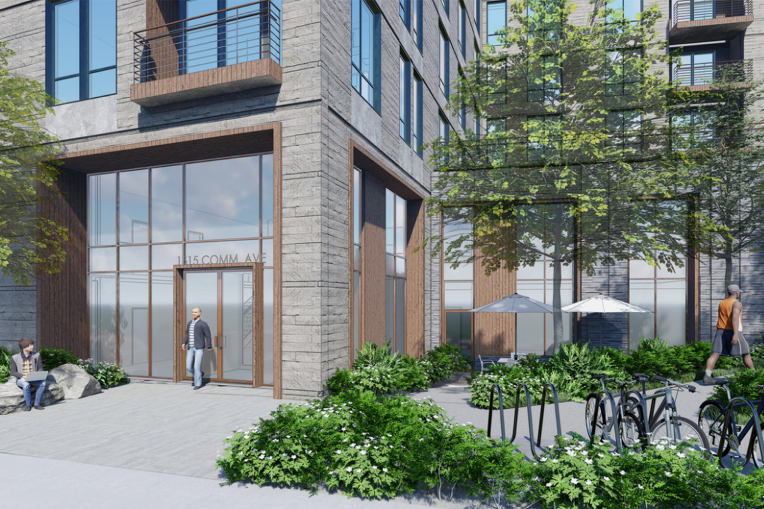 Rendering of entrance