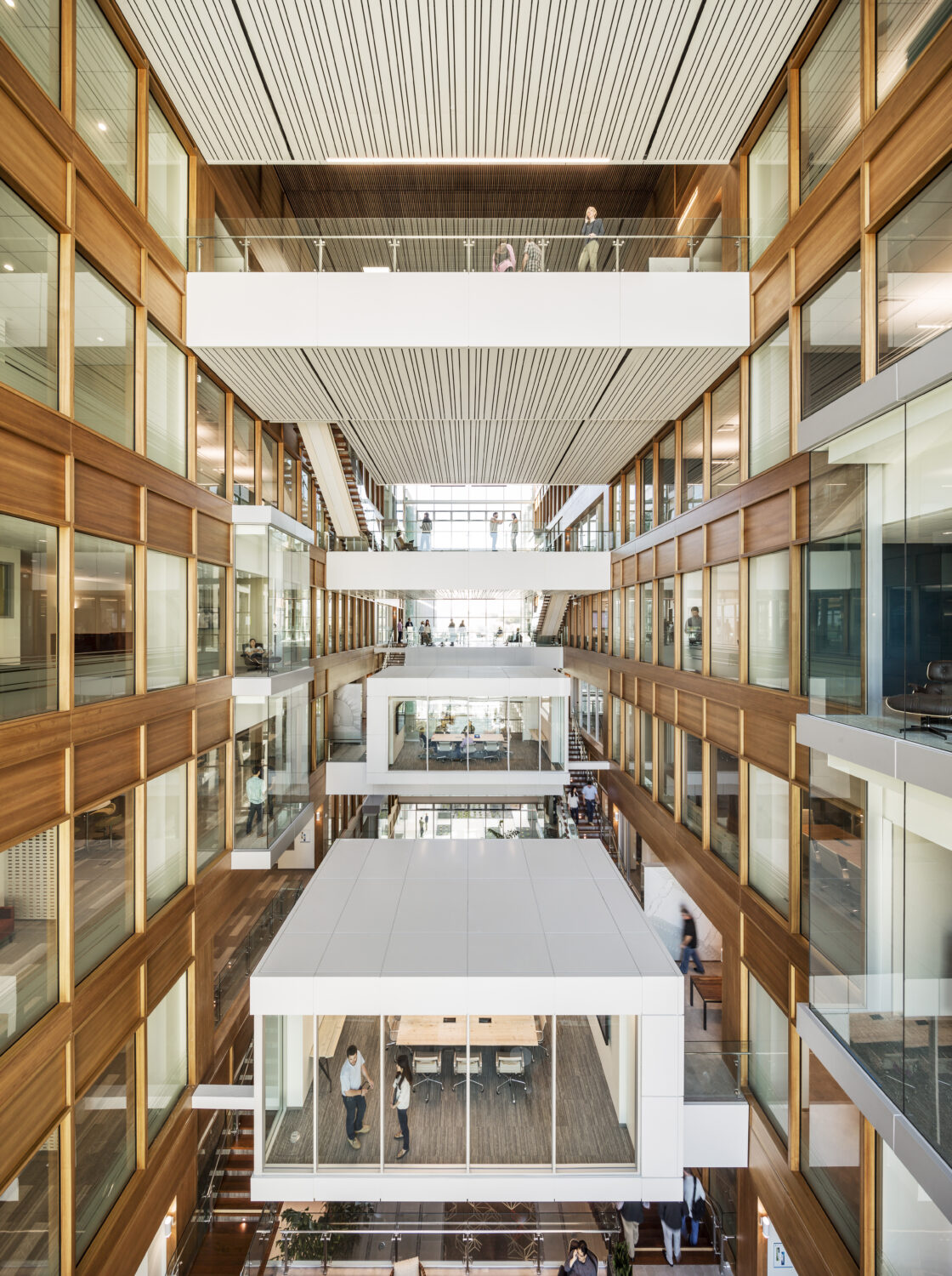 Centerview of first and second floors of Genentech 