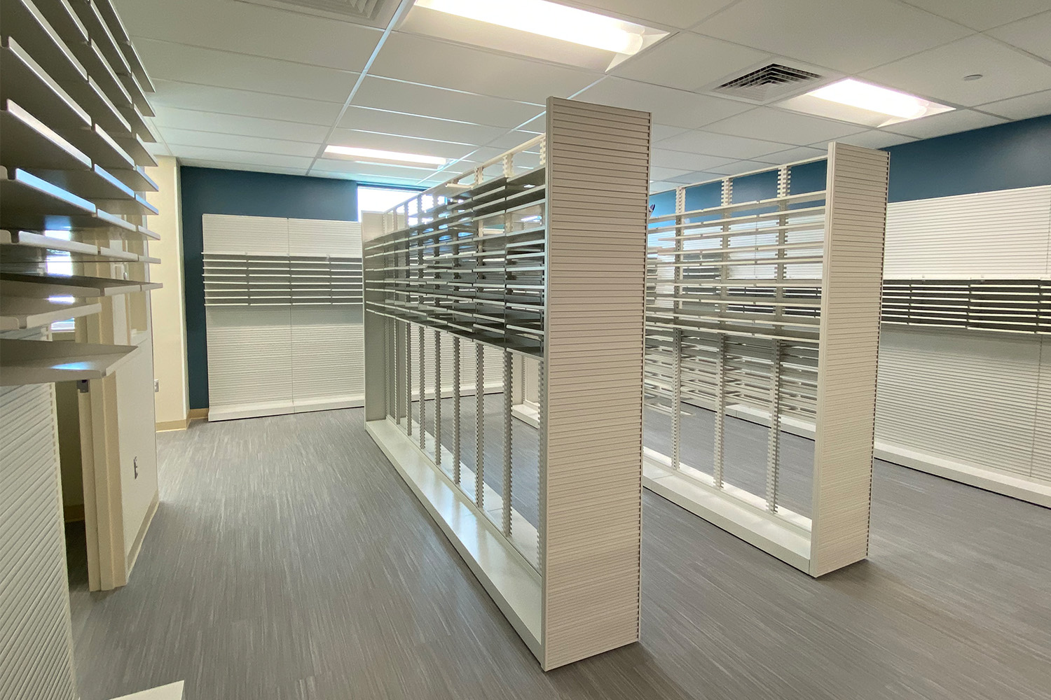 Storage area in Signature Healthcare building