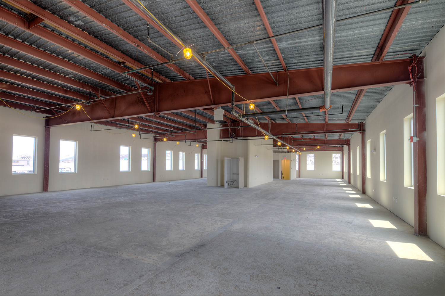 Longview of parking garage interior 