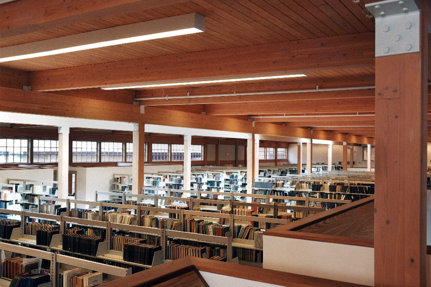 Photo of library taken from an elevation 