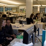 busy office area