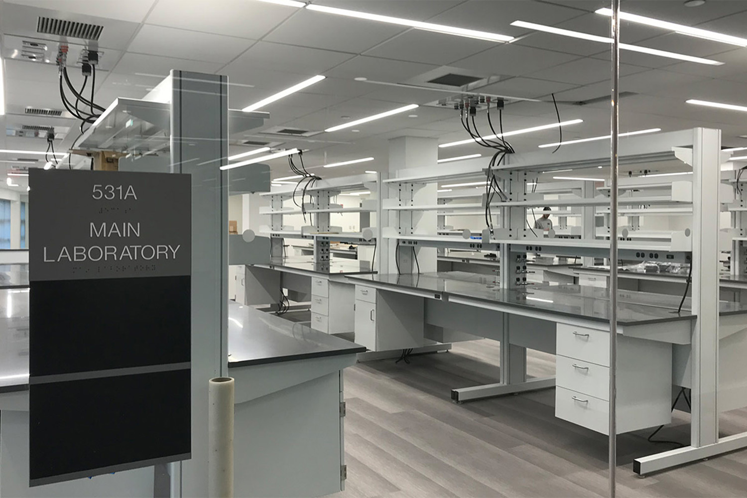 View of lab seen from entrance