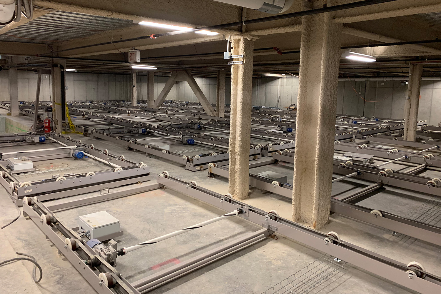 Parking garage under construction