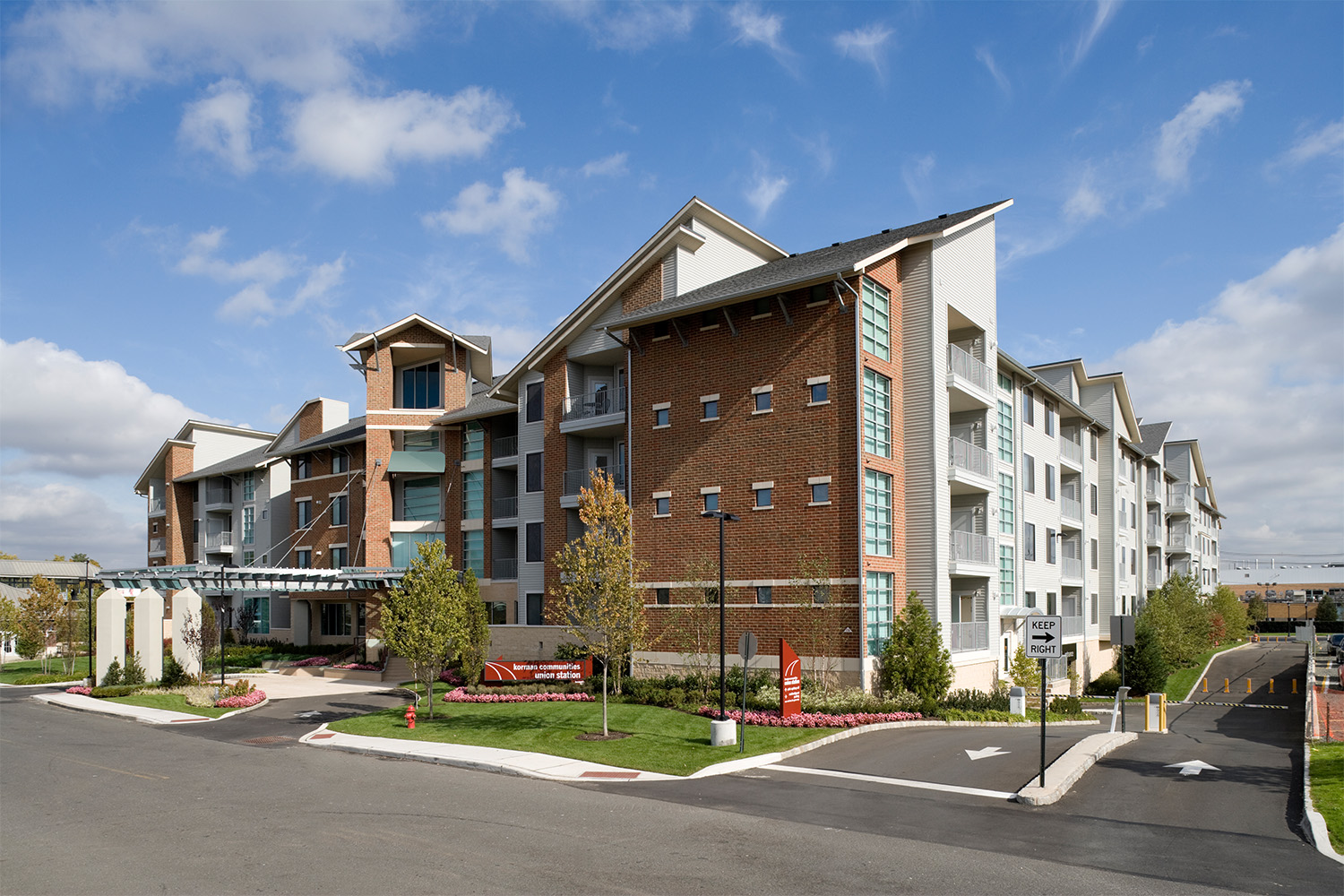 Corner view of AVE Union exterior 