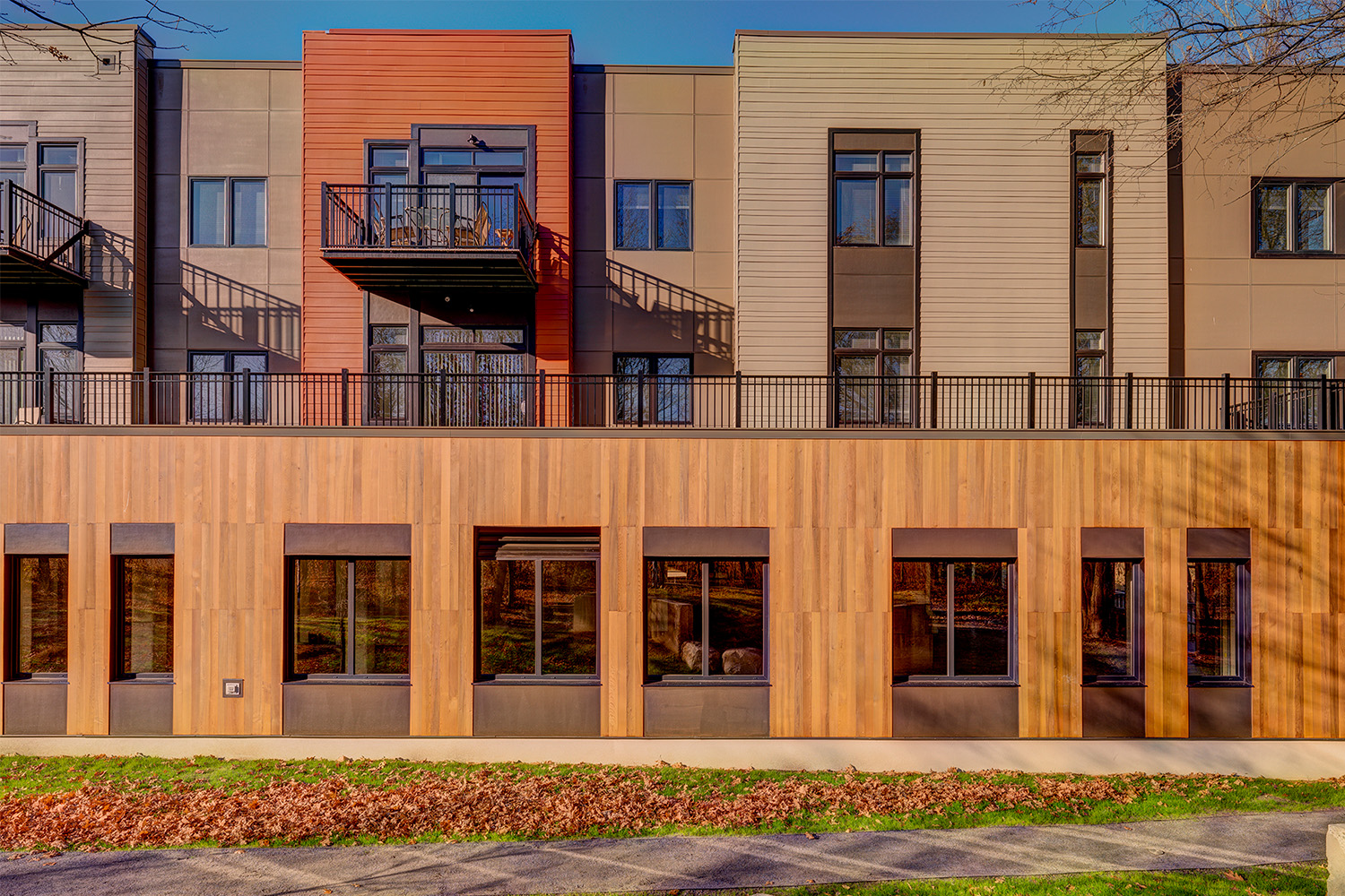 Zoomed-in façade of front exterior