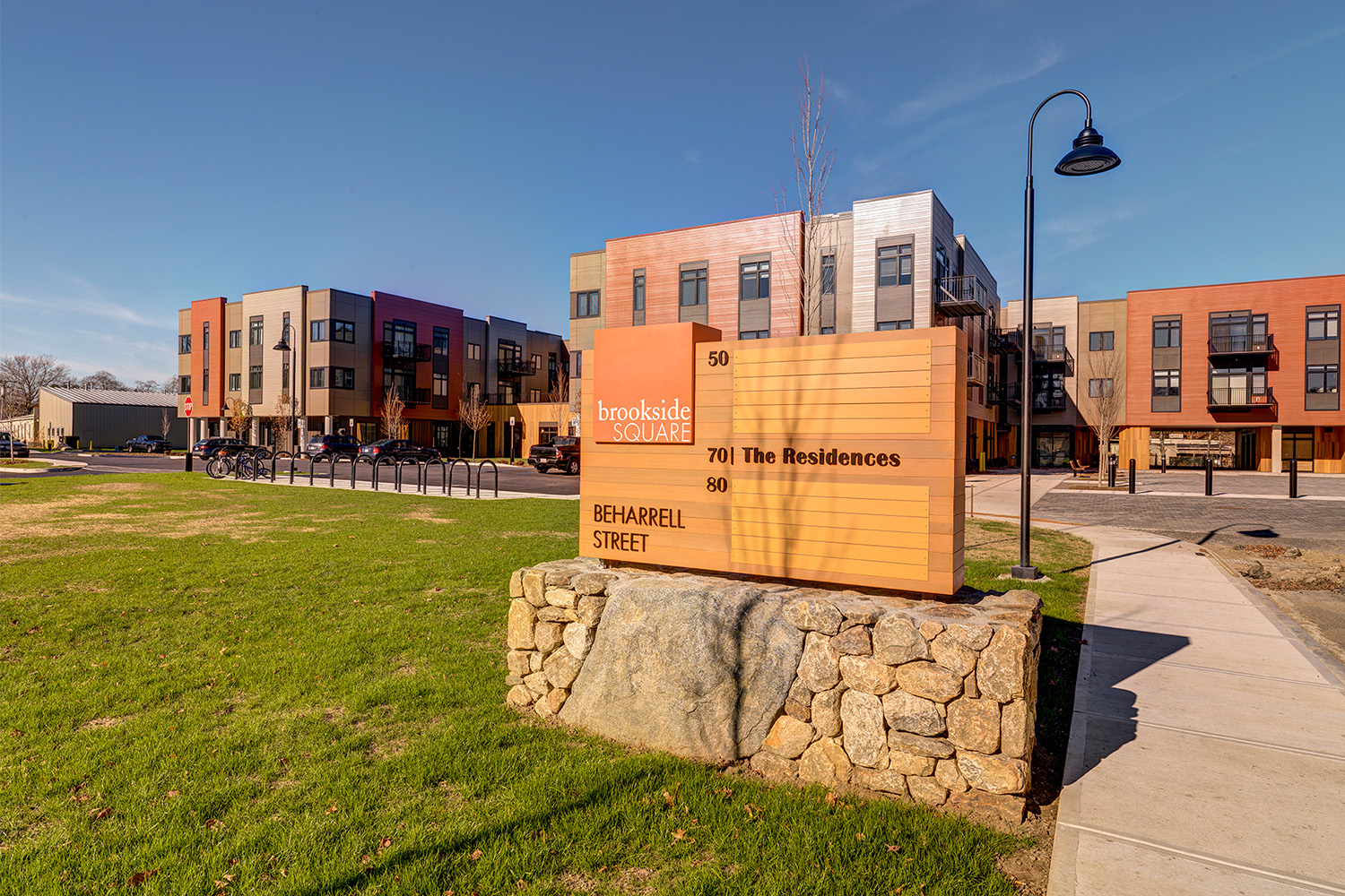 Outside sign for Brookside Square