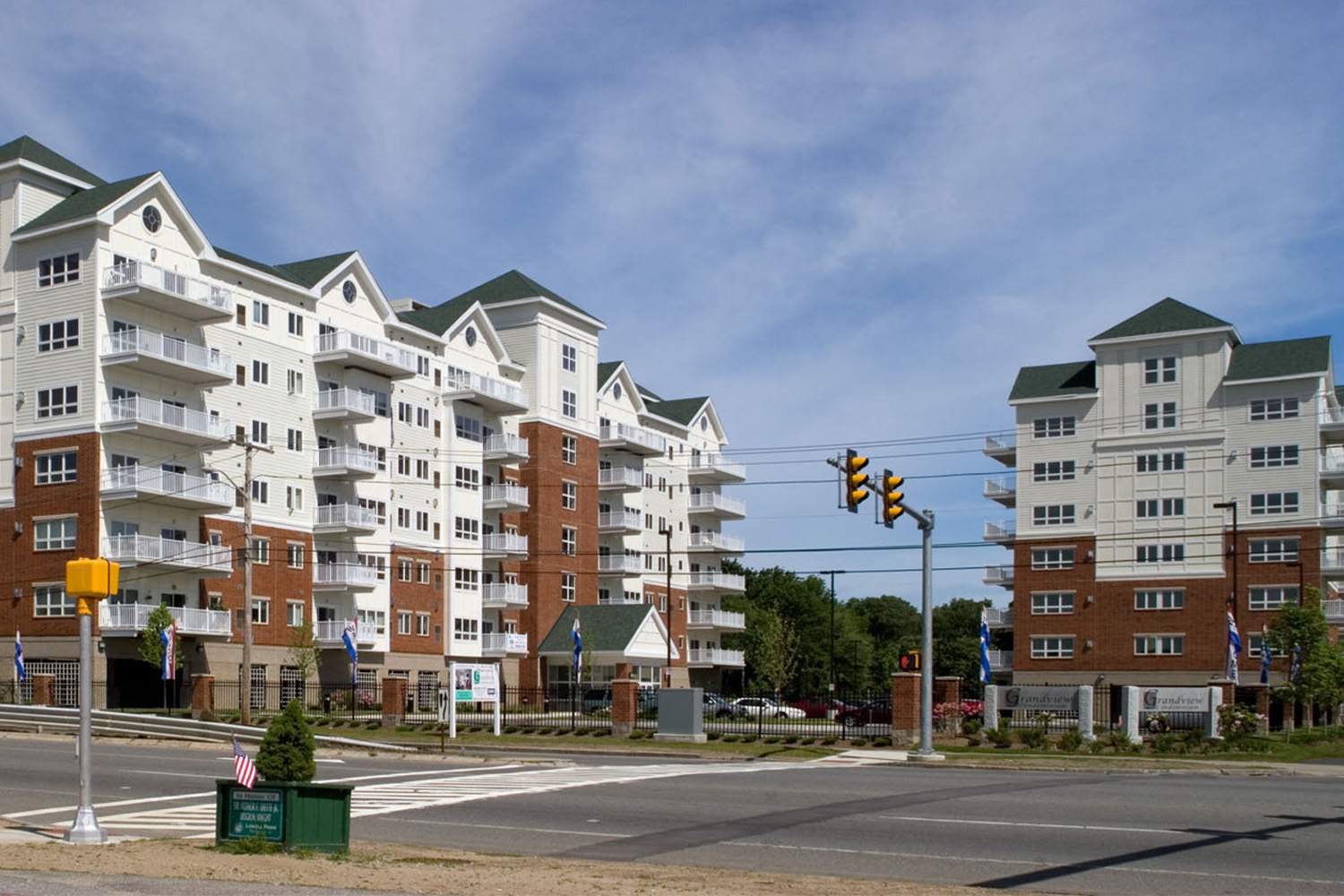 View of Grandview Commons as seen from across the street 