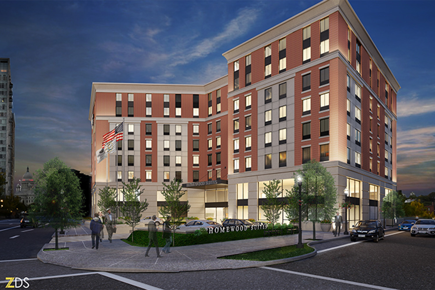 Rendering of Homewood Suites 