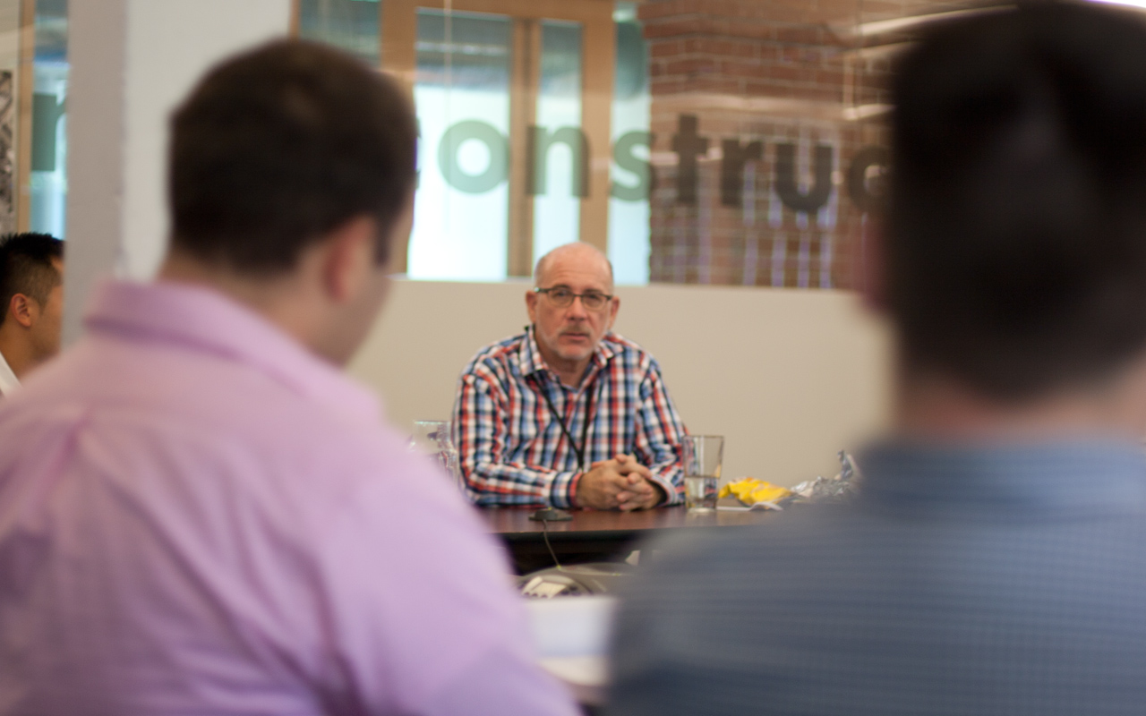 Mark Herstein leading a training session