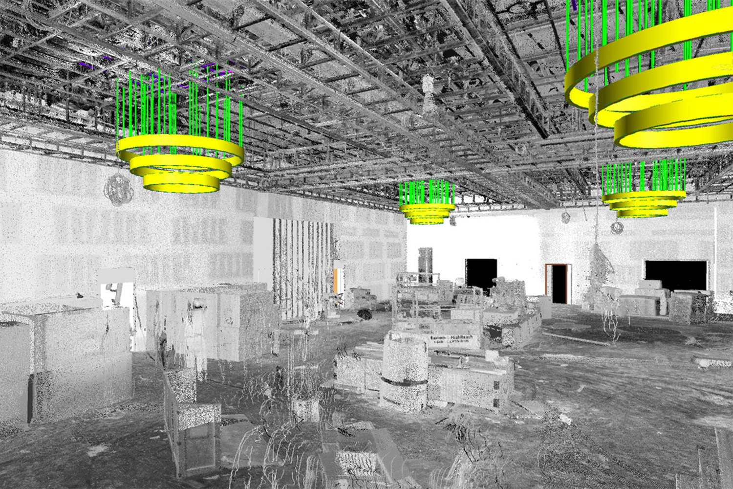 Laser scan of room