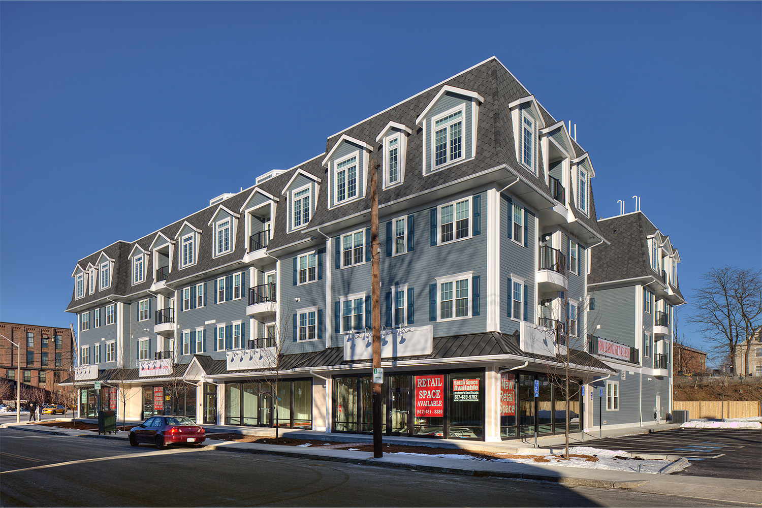 Angled view of front exterior at daytime