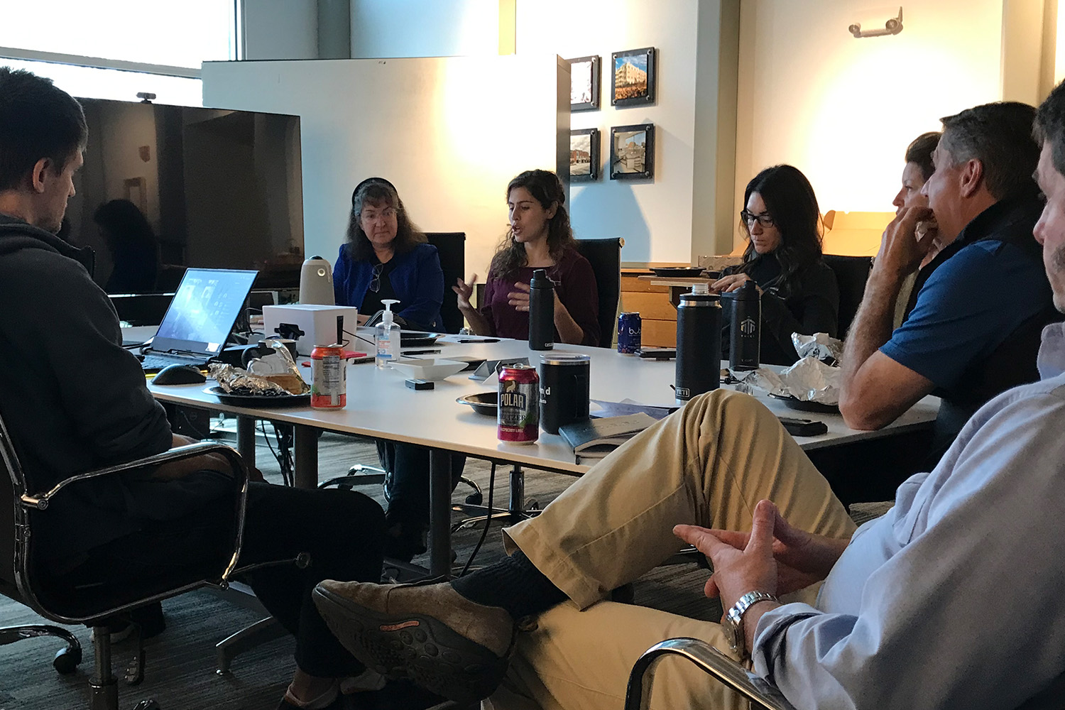 Zeina Habib leads a Lunch and Learn on biases