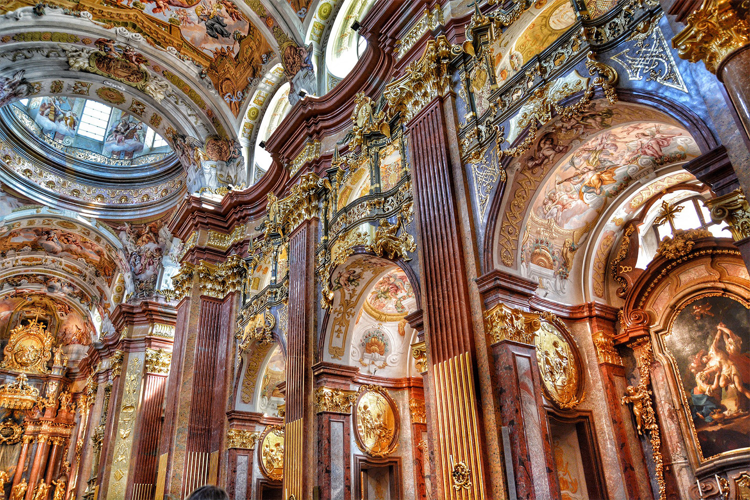 hyper detailed cathedral ceiling, styled in Baroque fashion 