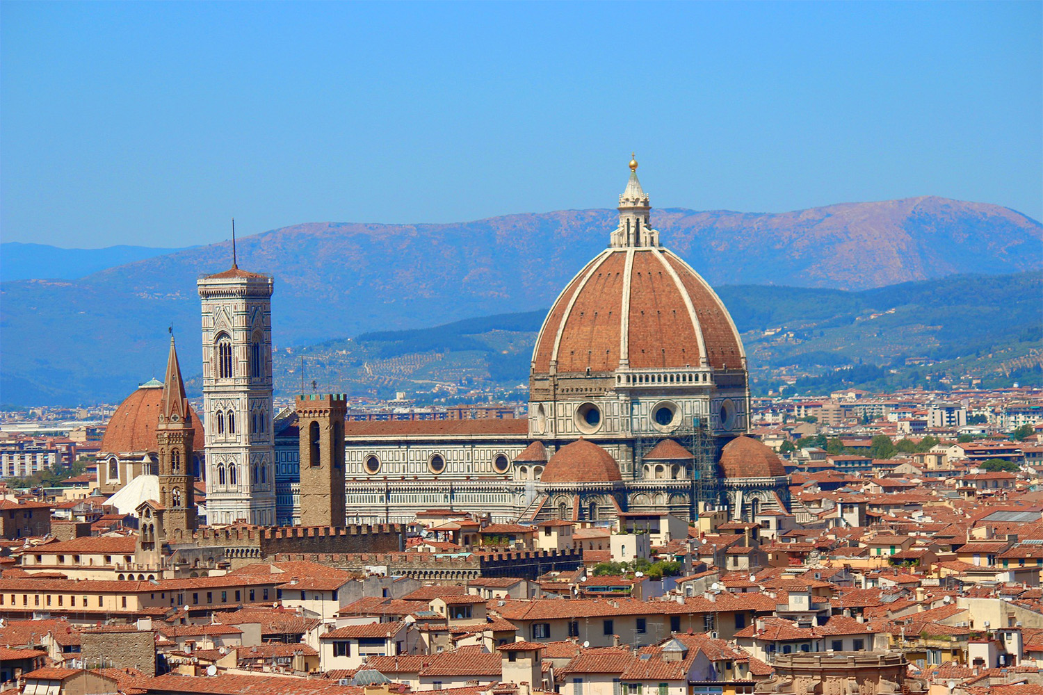 aerial view Brunelleschi's dome