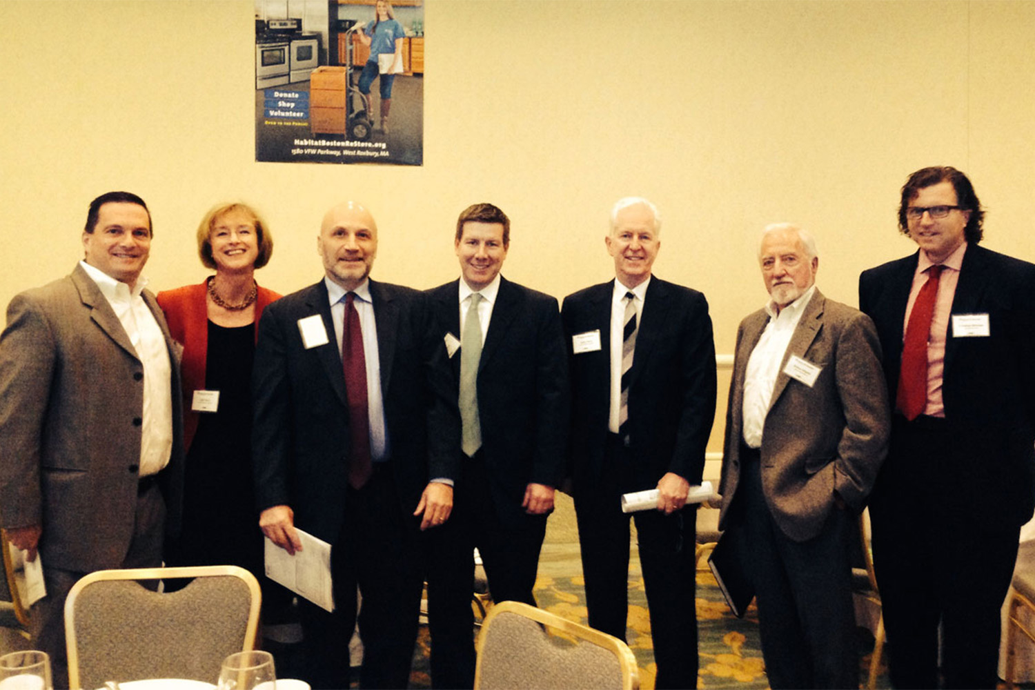 The group of people who joined Tocci at their sponsored table.