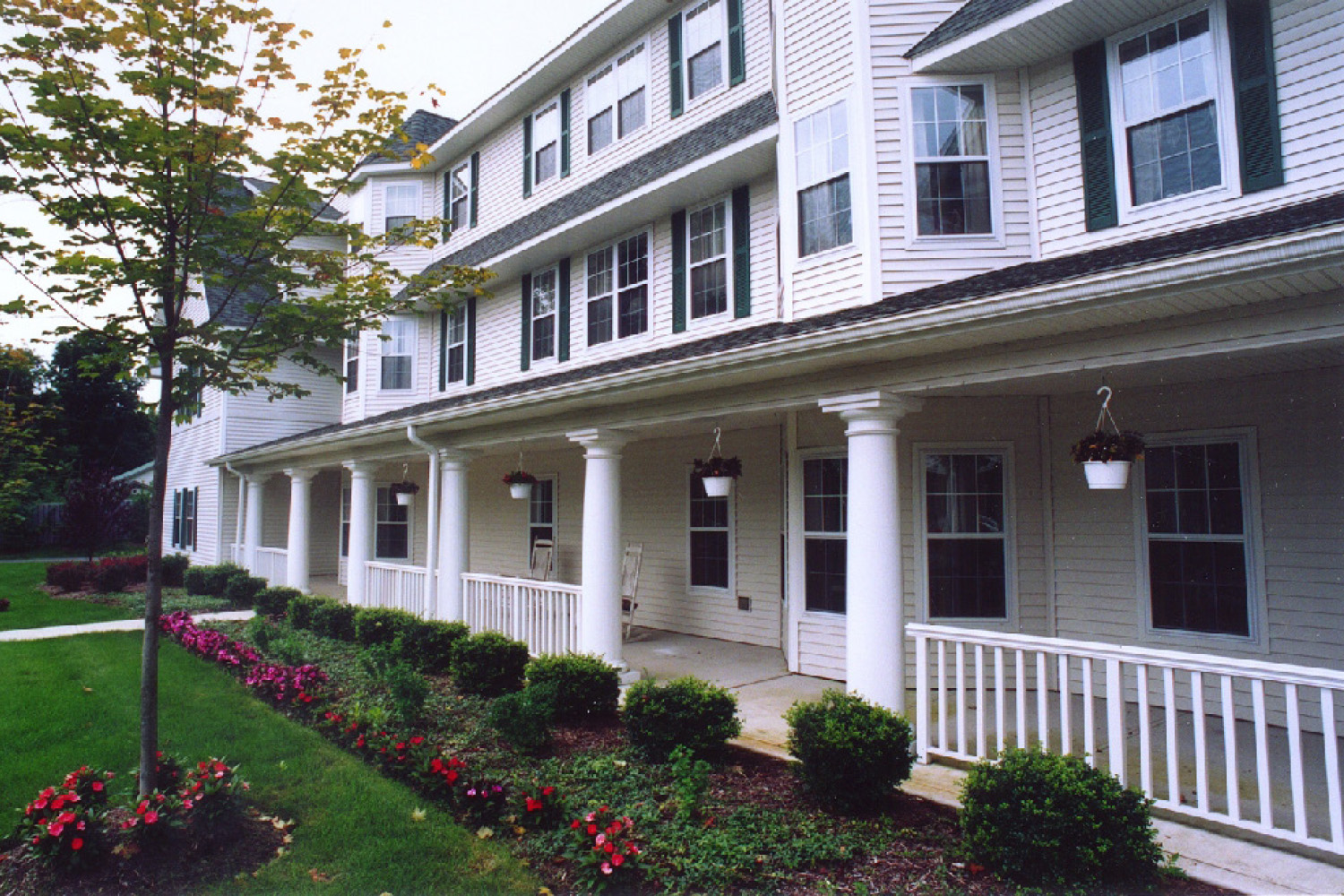 sideview of main building entrance 