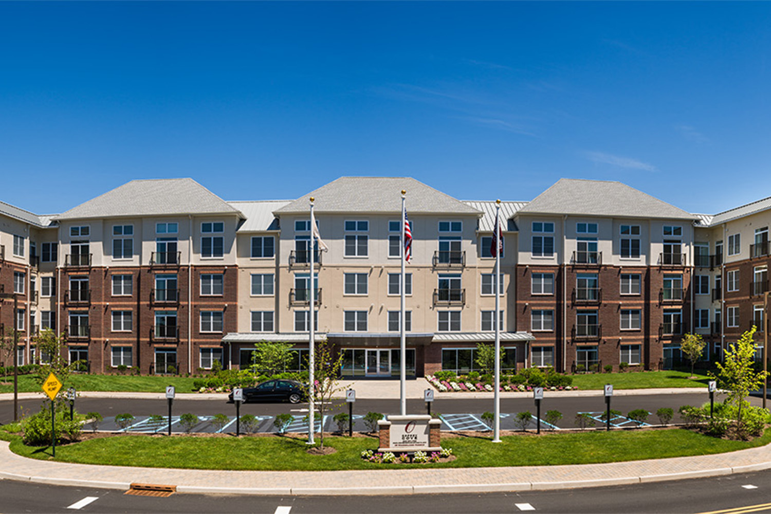 exterior of Osprey Cove, seen on a sunny day 