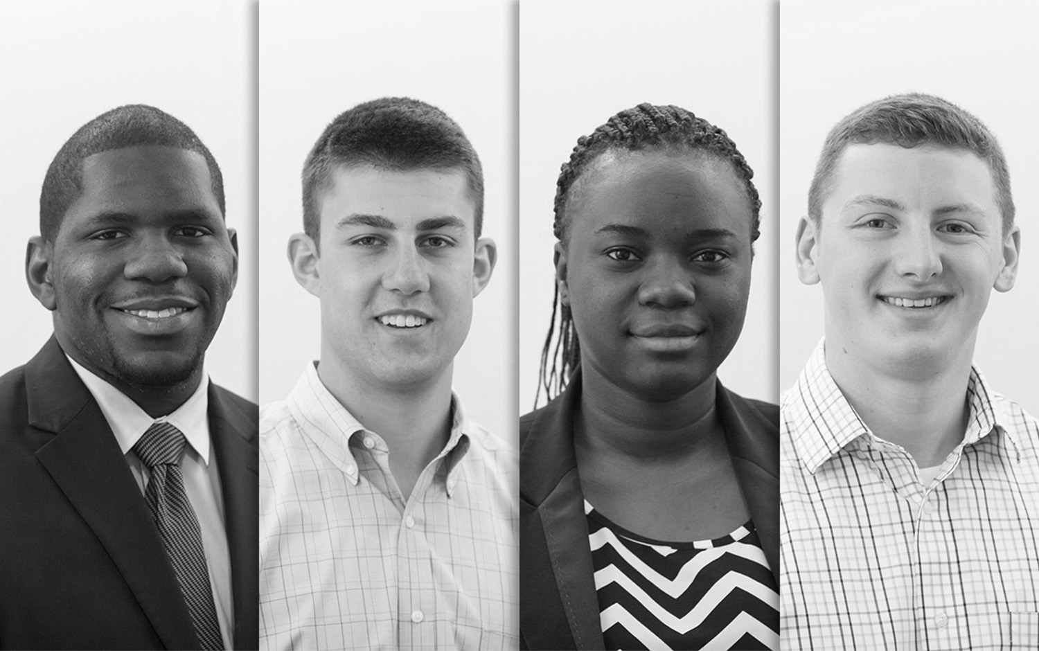 black and white photos of 4 Tocci employees