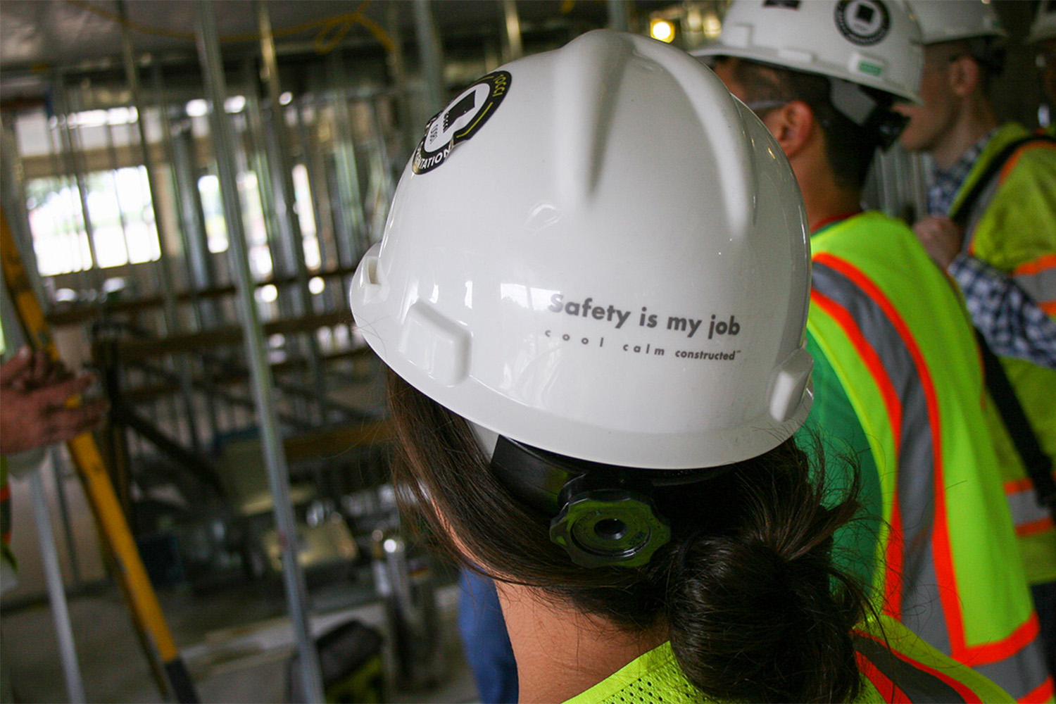 Intern wearing PPE