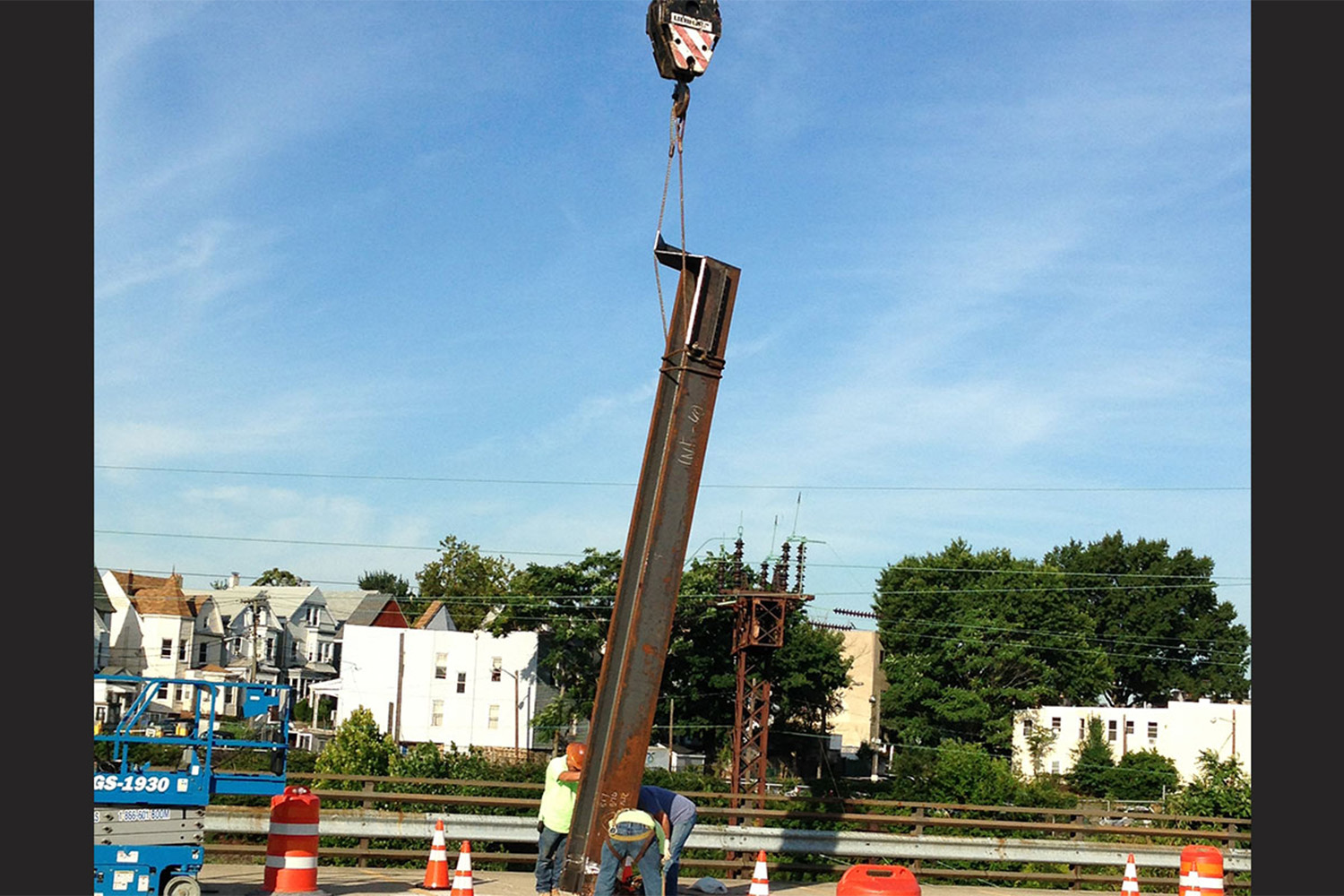 3 Journal Square steel set into place