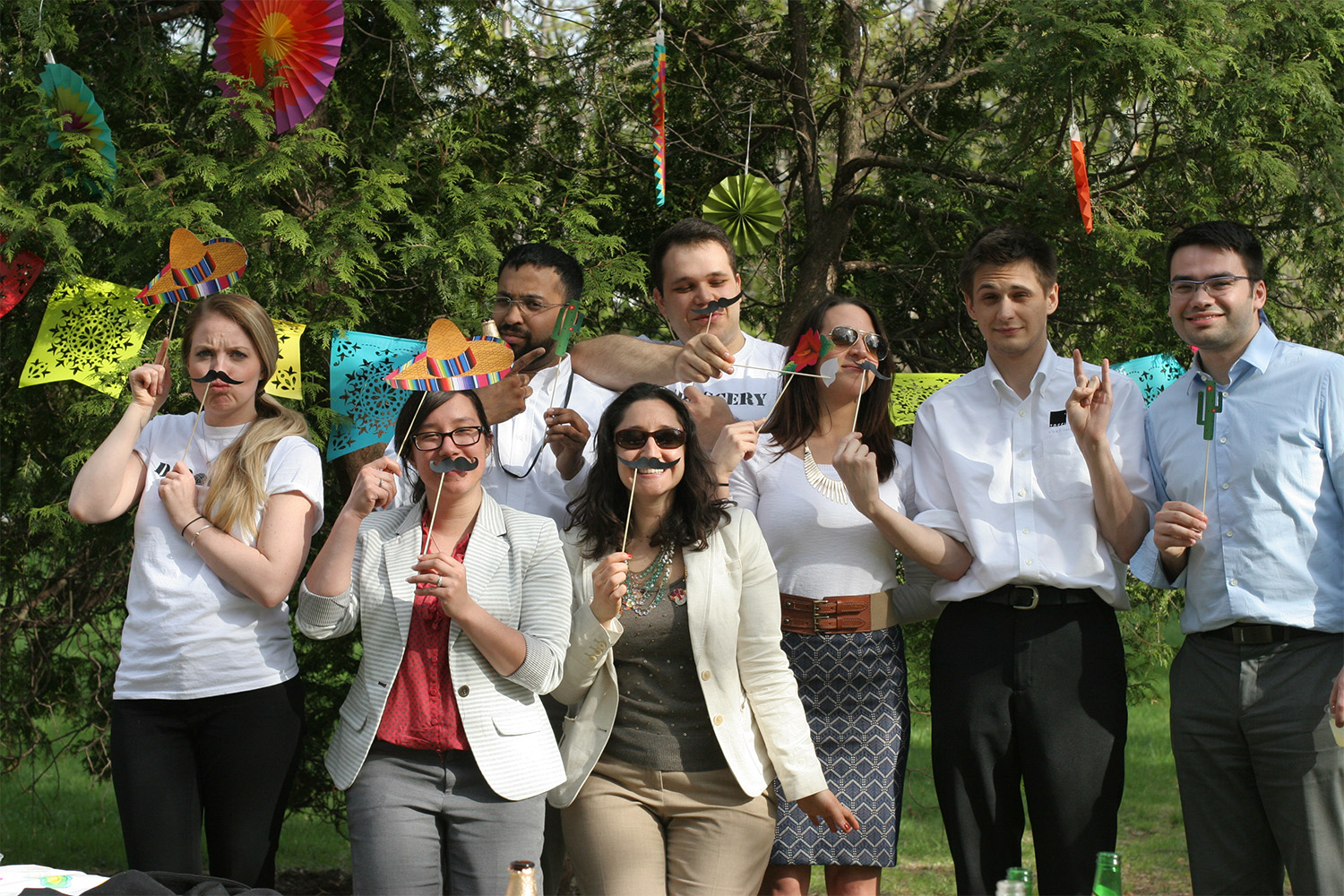 Tocci employees laughing for group photo