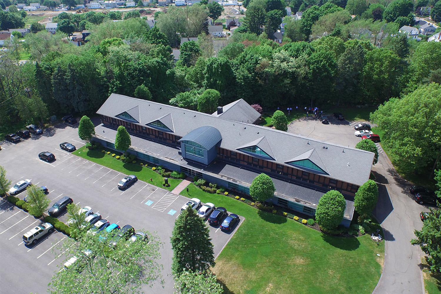 aerial view of the Tocci office building 