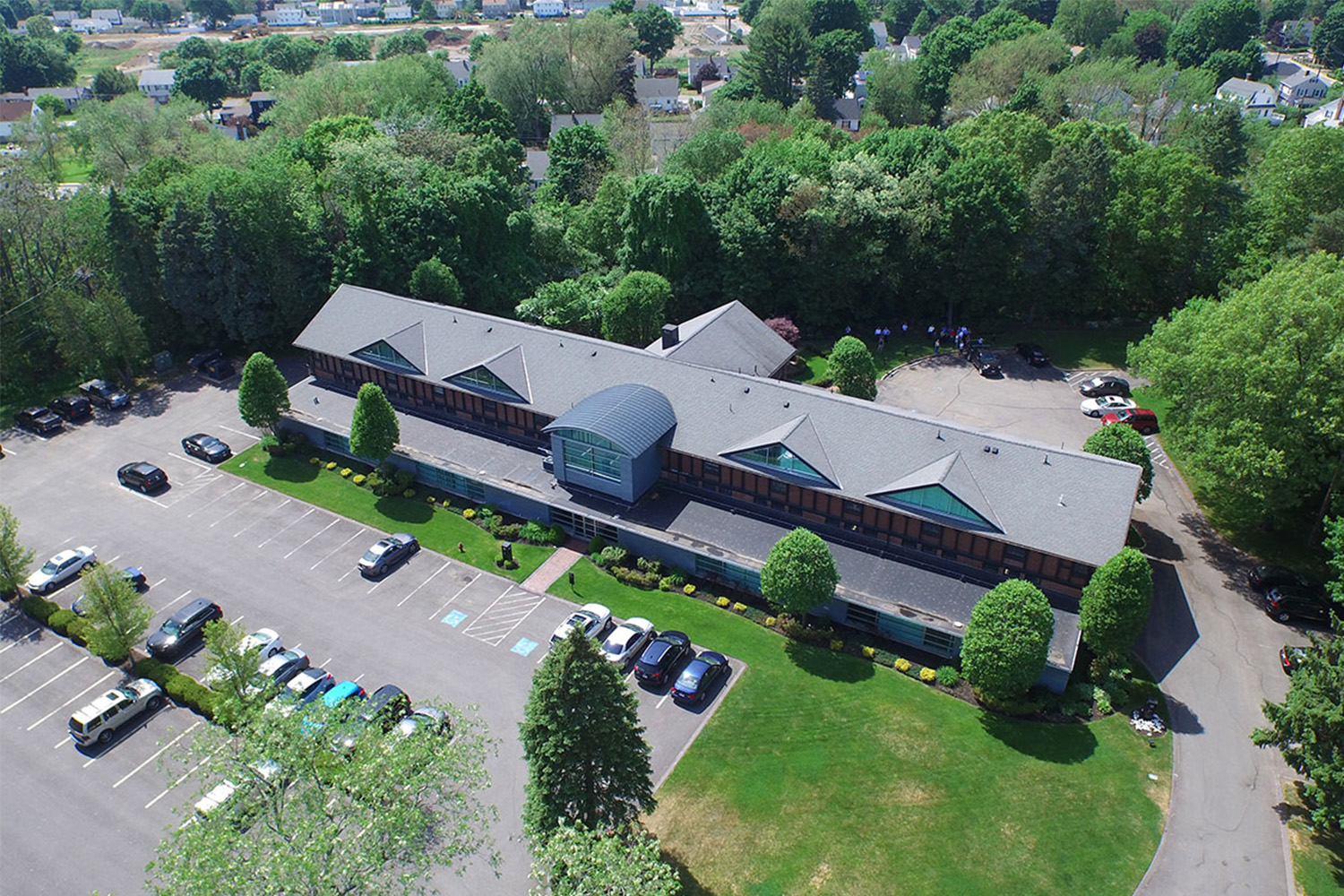 aerial view of the Tocci office building