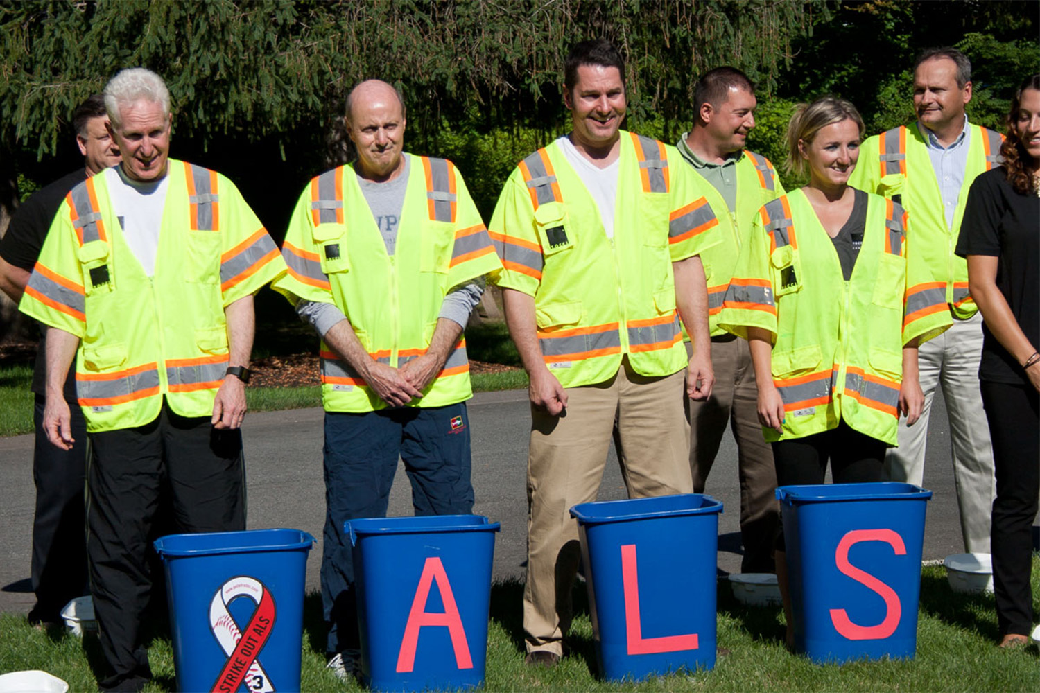 Getting ready for the ice bucket challenge