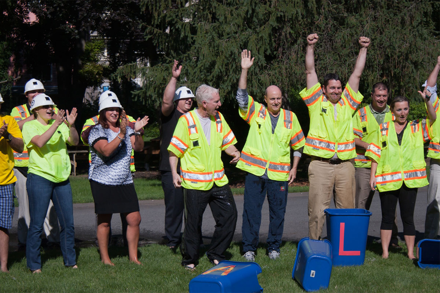 John calls out The Architectural Team, DPR Construction, and Cannistraro to complete the Ice Bucket Challenge.