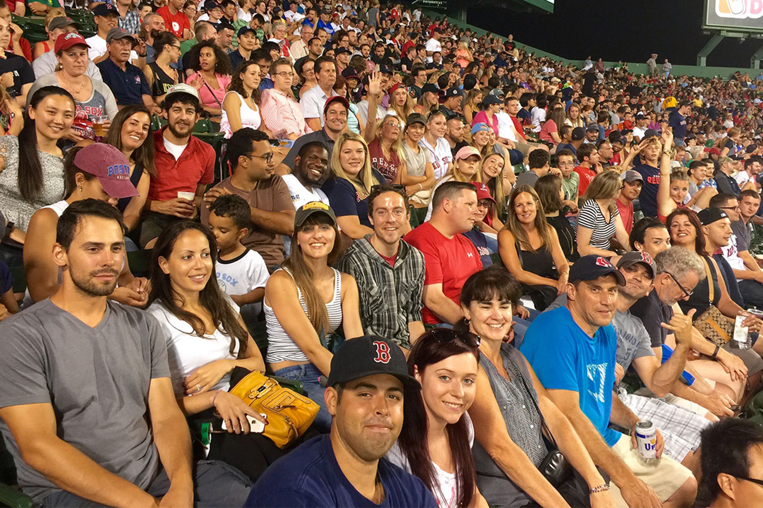 The prerequisite Tocci group photo spanning 4 rows of seats﻿
