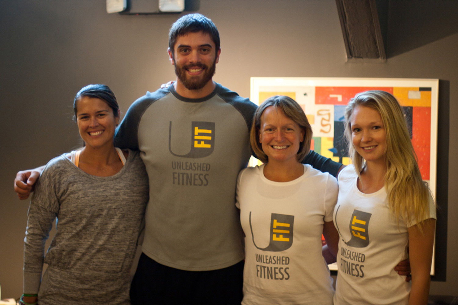 The UFit team posing for photo