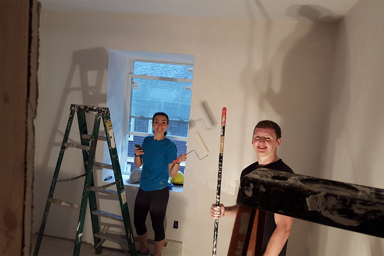Katie and Ryan painting