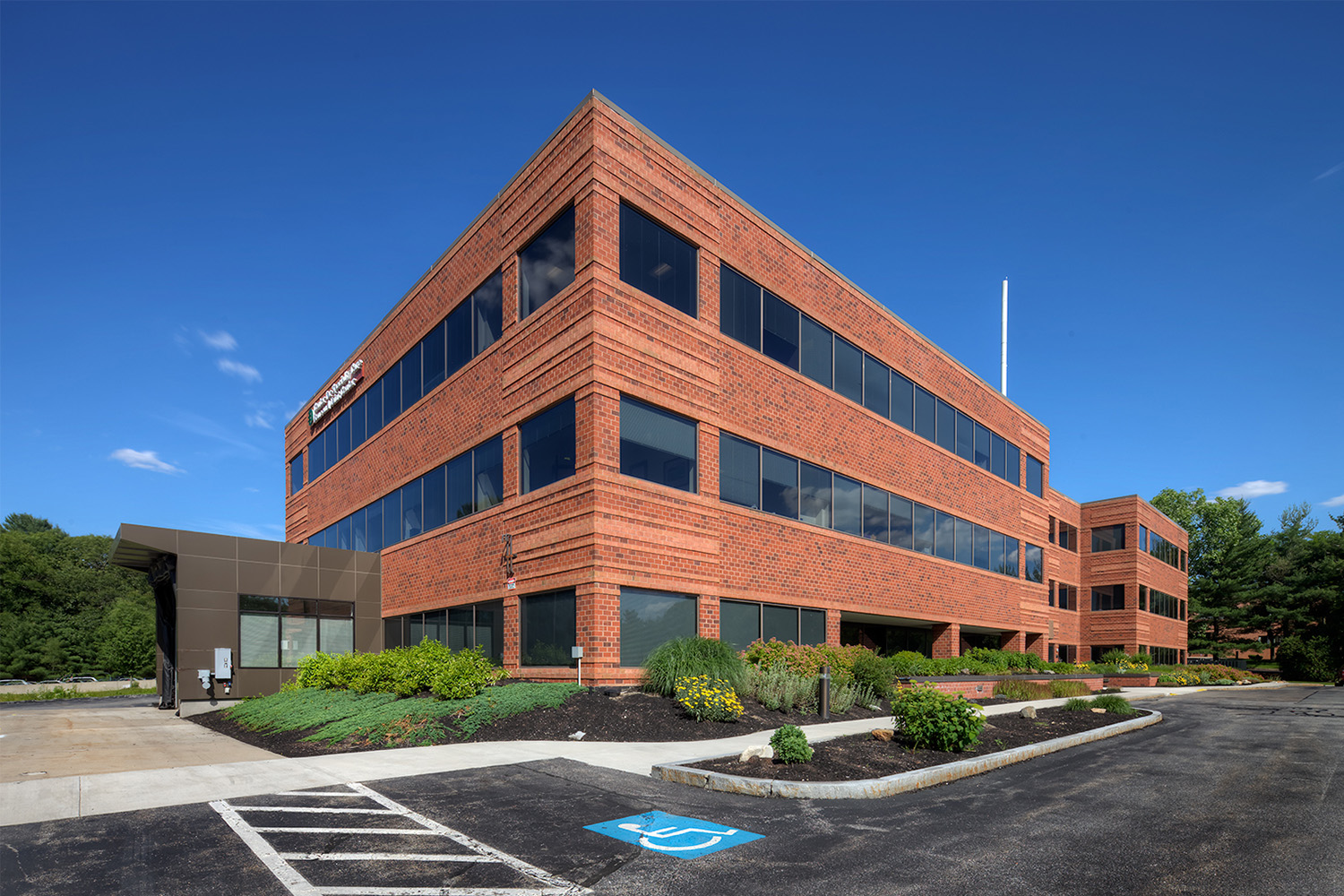 view of the Emerson Center for Specialty Care, seen from across parking lot 