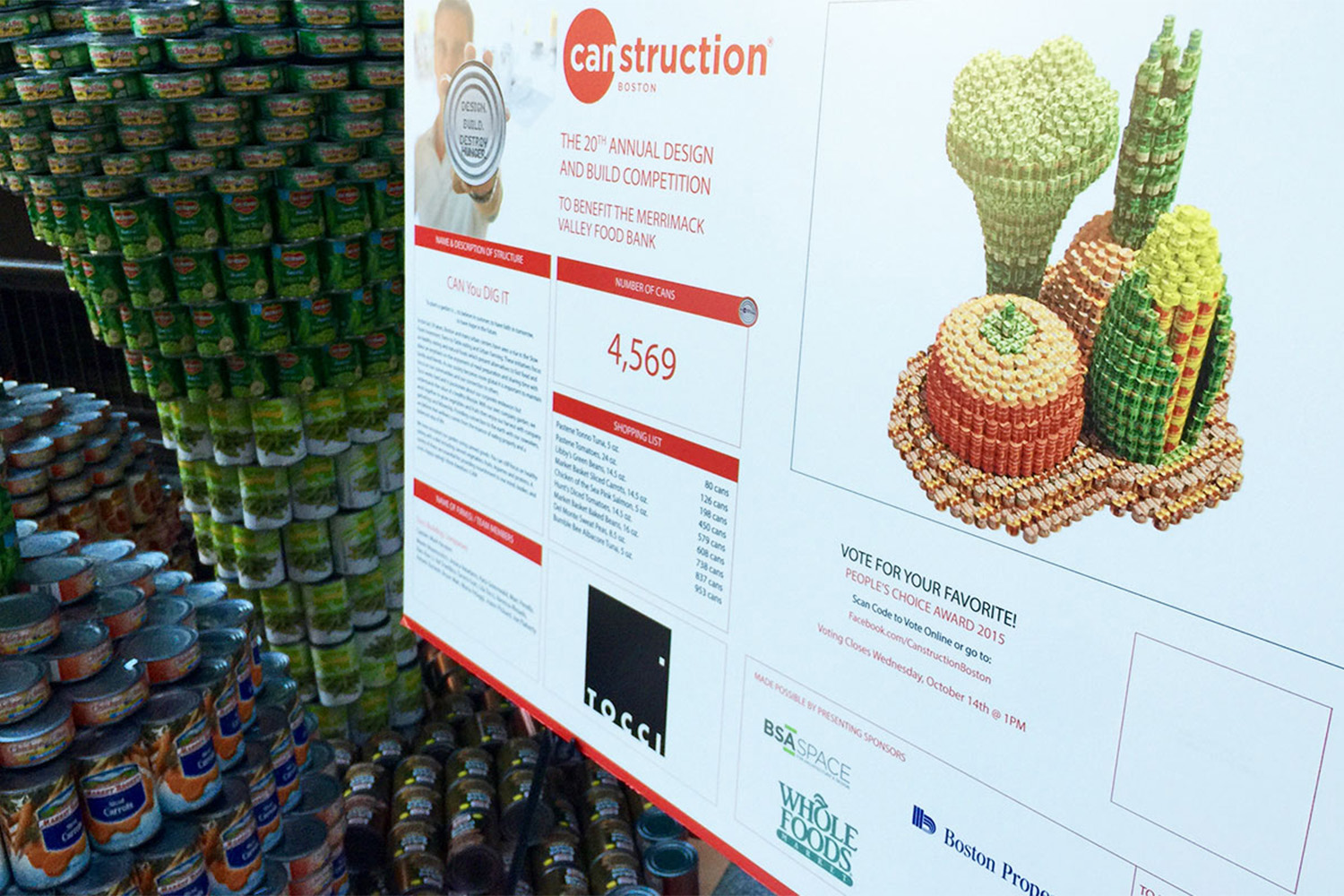 CANStruction poster with information 