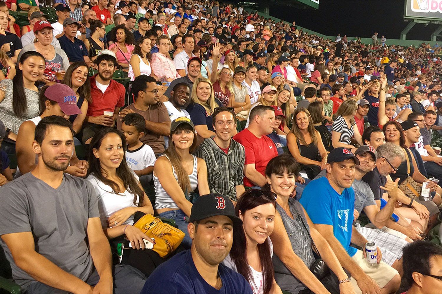Tocci office goes to Red Sox Game