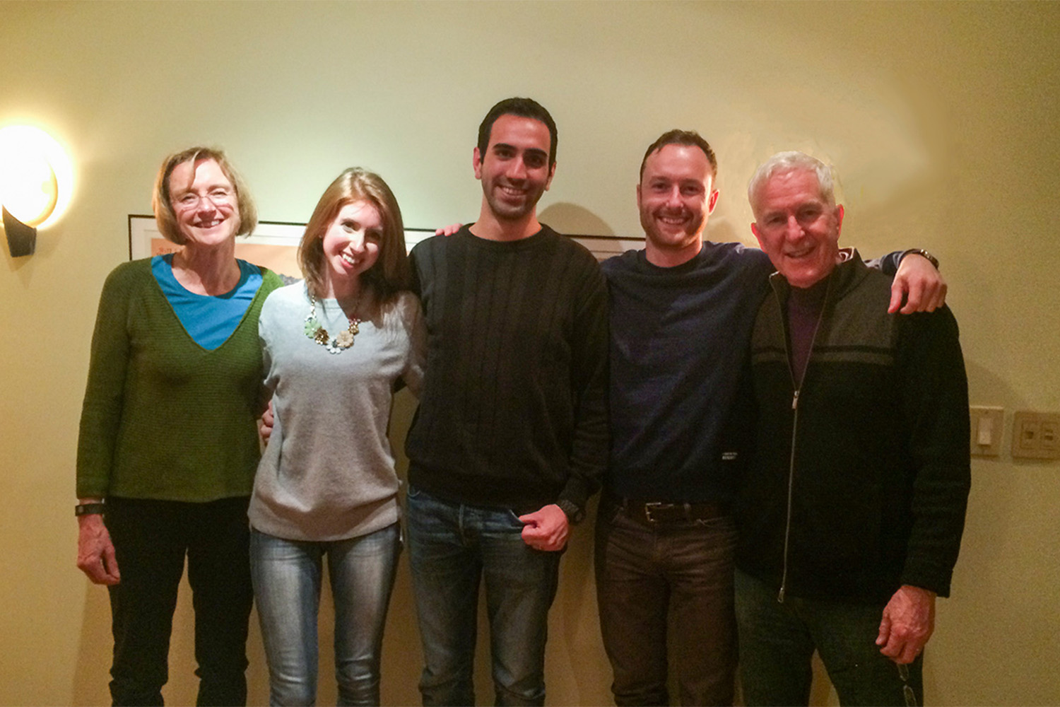 Marvin and Suzie Lahoud pose for photo with Lila Tocci