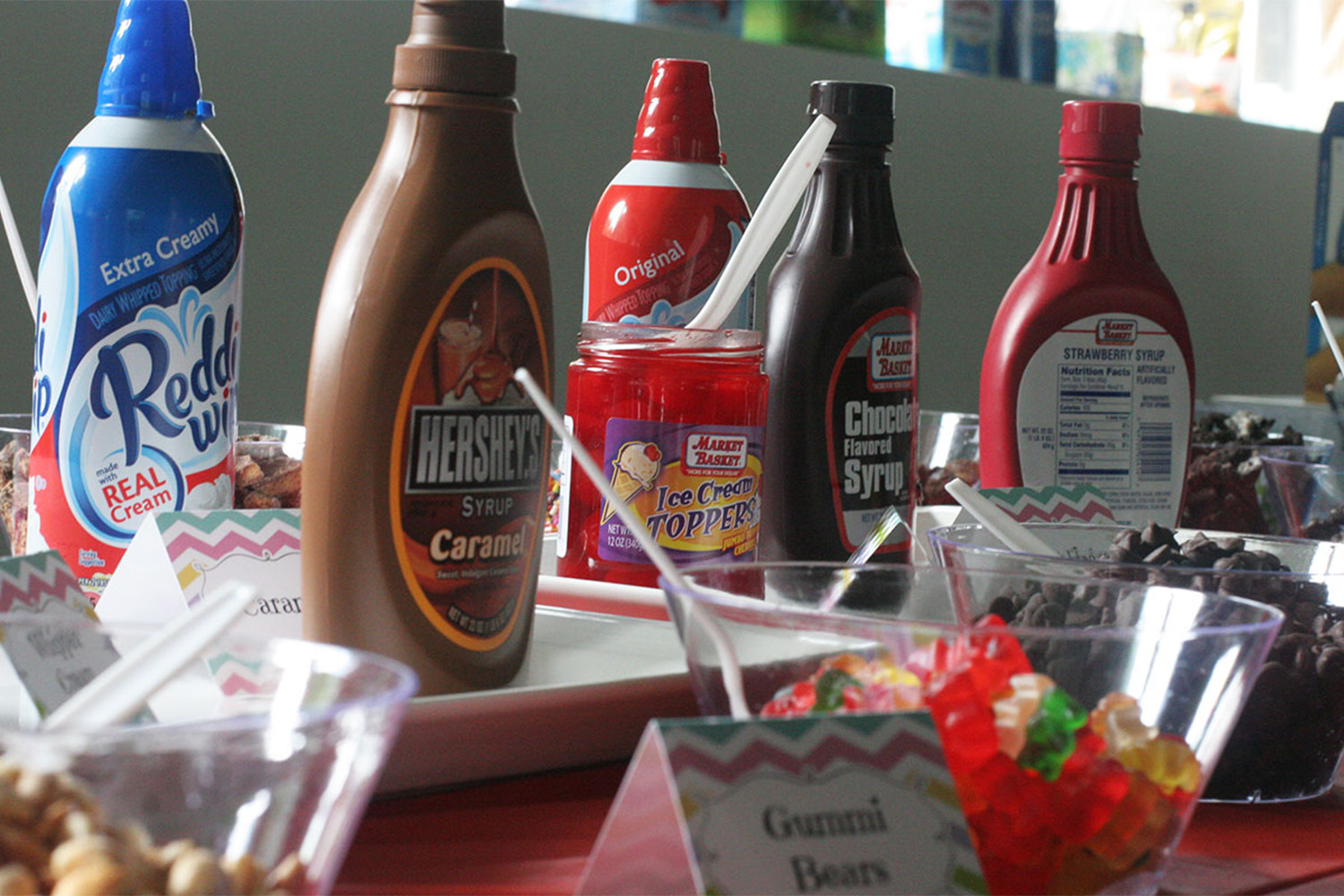 Yummy ice cream toppings