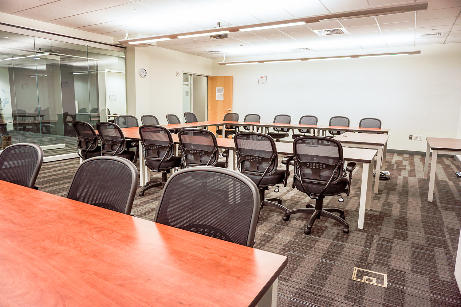 view from front of the conference room