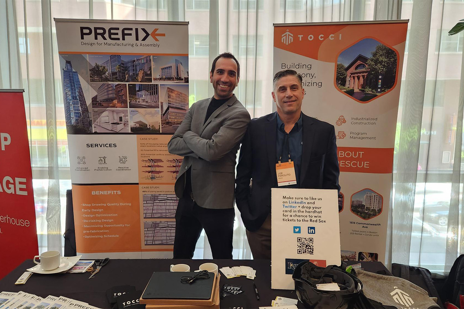 Marvin and Joe smile for photo at BISNOW Event