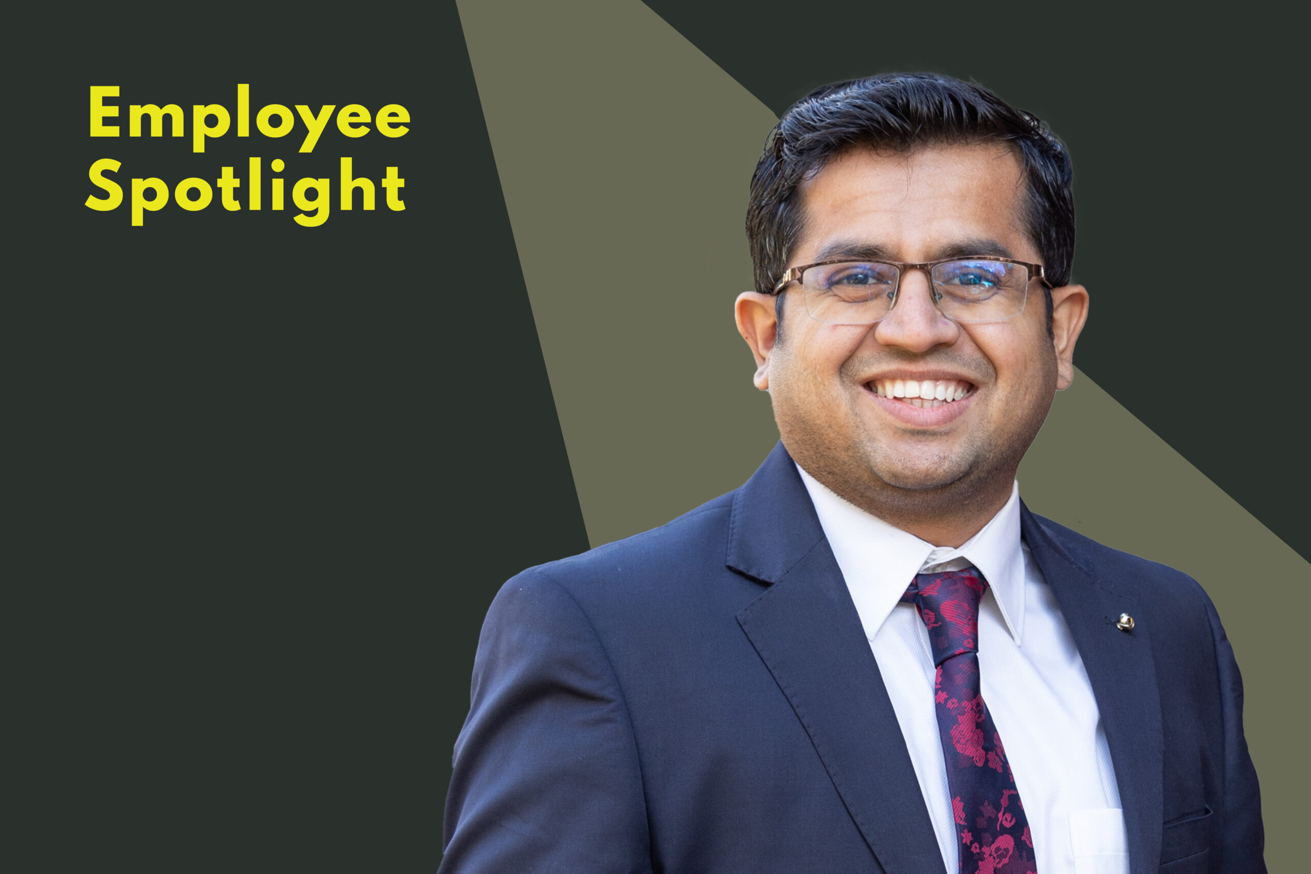 Rinkesh Gajera with spotlight on him