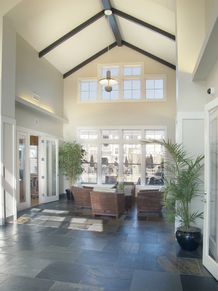 lobby area at the Roosevelt Center 