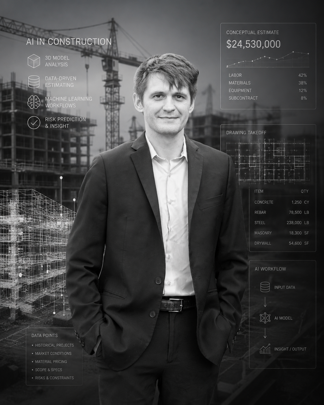 Pavel Savine has been watching artificial intelligence develop since 2014, back when it was still primarily a research discipline, when breakthroughs were measured in academic papers and the construction industry wasn't paying attention at all.